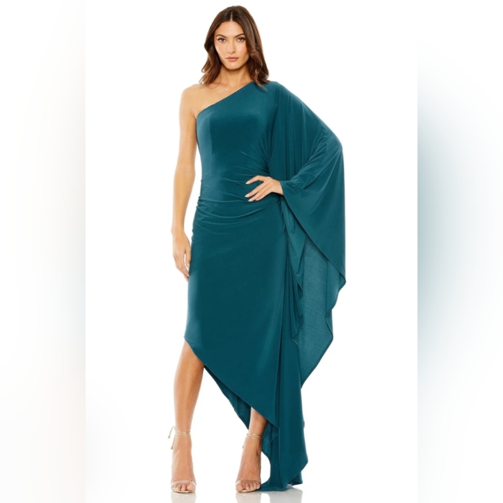 NWT  Mac Duggal 20673 Knee Length Wedding Guest Dress Small